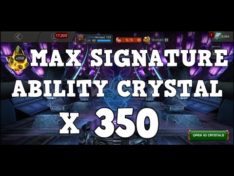 Max Signature Ability Crystal x 350 - Marvel Contest of Champions
