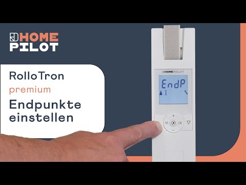 Setting the end points - RolloTron flush-mounted belt winder premium