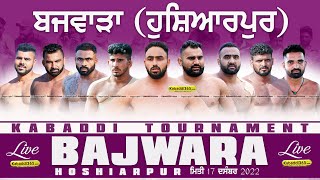 Bajwara (Hoshiarpur) Kabaddi Tournament 17 Dec 2022