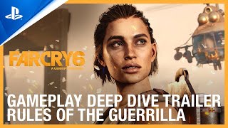 PlayStation Far Cry 6 - "Rules of the Guerrilla" Gameplay Deep Dive Trailer | PS5, PS4 anuncio