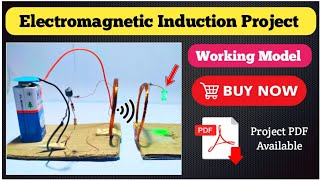 Electromagnetic induction Model | physics working model for class 12 | wireless power transmission