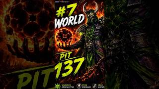 👑 #7 WORLD PIT 137! WARLOCK APOCALYPSE IS INSANE 🔥| Diablo 4