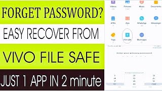 Vivo File Safe Hack 100% //get your files back without password//digitalkokab