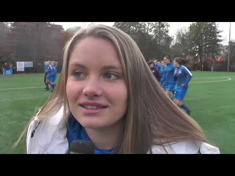 Imani Prez voor KAA Gent Ladies B - KRC Genk Ladies op 16.11.2019