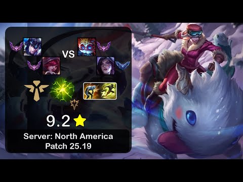 Sejuani Support + Xayah vs Heimerdinger + Kai'Sa - NA Master - Patch 25.19