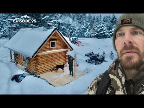 Bathroom Addition, Saw-Milling in Snow Storm |EP95| Log Cabin Build on Off-Grid Homestead