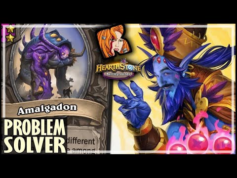 AMALGADON = PROBLEM SOLVED! - Hearthstone Battlegrounds