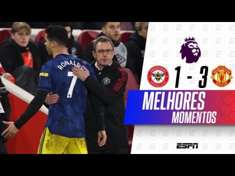 Gols e lances de Brentford x Manchester United