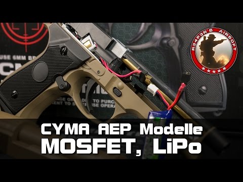 [Tech] Cyma AEP Mosfet, LiPo-Umbau/Einbau (CM.030, 121, 122, 123, 126) Airsoft/Softair 4K UHD