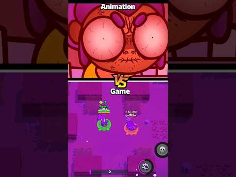 Fearless CORDELIUS 😂 Animation vs Game Brawl Stars #brawlstars #brawlstarsshorts