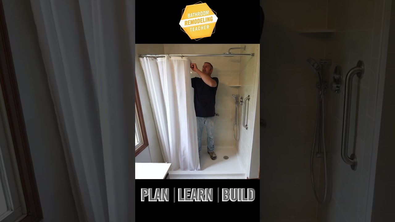 Watch video Shower curtain or shower doors #shorts Now Shower curtain or shower doors #shorts