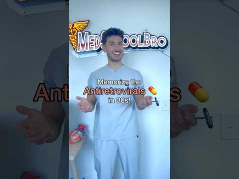Memorize the AntiRetrovirals in 30s 💊 #shorts #medschool #medstudent # #usmle #pharmacology