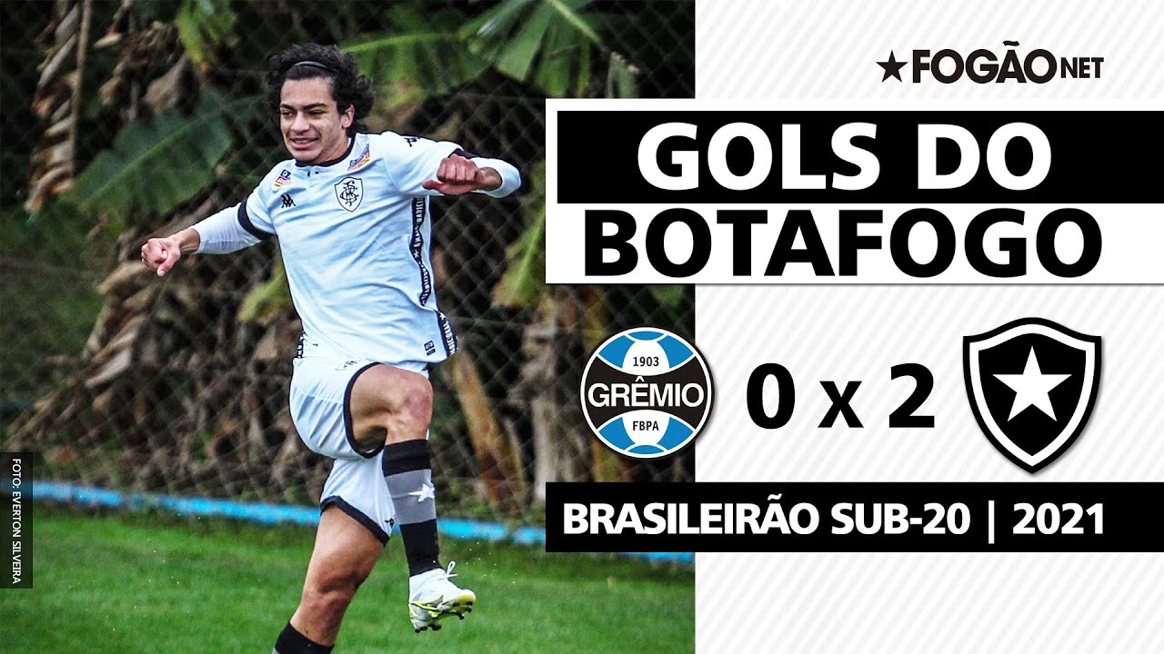 VÍDEO: Matheus Nascimento e Vitinho marcam, e Botafogo vence Grêmio fora de casa na estreia no Brasileirão Sub-20