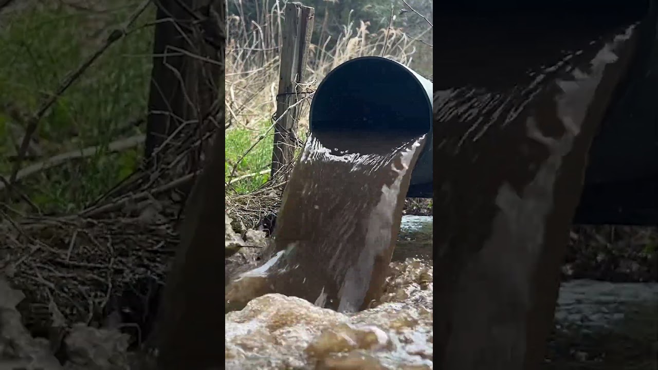 でっかいパイプのゴミ掃除＃詰まりとり＃スッキリ