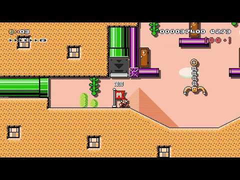 Buf's Basics 1: Swinging Claw by Bufwalago - Super Mario Maker 2 - No Commentary 1ca