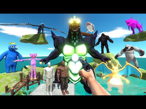 FPS Avatar Rescues Mercenary and Fights Godzilla,Sea Monsters,Kong - Animal Revolt Battle Simulator