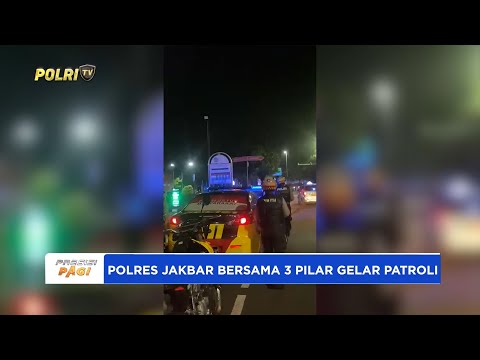 POLRES JAKBAR BERSAMA 3 PILAR GELAR PATROLI DI KECAMATAN PALMERAN ANTISIPASI GANGGUAN KAMTIBMAS