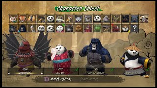 Kung Fu Panda Showdown of Legendary Legends (PS3) RPCS3 ALL CHARACTERS UNLOCKED VS MODE FULL GAME #4