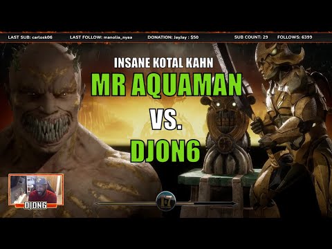 MR AQUAMAN VS DJON6 - Kotal Kahn vs Baraka - Kombat League Set - MK11 Ultimate