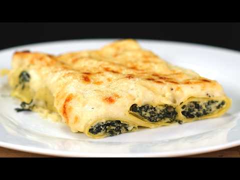 Cannelloni Ricotta Spinaci🥬 Un piatto irresistibile per ogni occasione😋