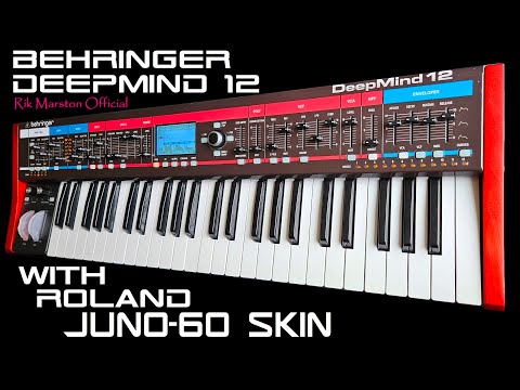 Behringer DeepMind 12 Roland Juno-60 skin X Analog Synthesizer Rik Marston