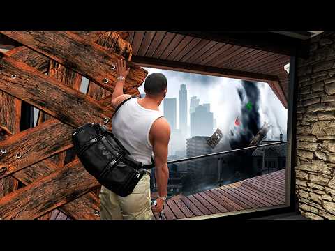 Salvando la CASA de Franklin de un GRAN TSUNAMI en GTA 5