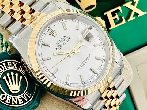 Rolex 1162333 Mint Box & Papers 36mm Oyster Perpetual Datejust Stainless Steel 18k