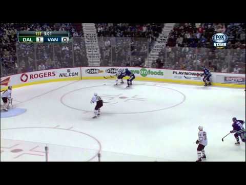 Reilly Smith 1st NHL goal Feb 15 2013 Dallas Stars vs Vancouver Canucks NHL Hockey