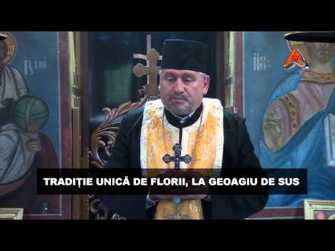 TRADIȚIE UNICĂ DE FLORII, LA GEOAGIU DE SUS