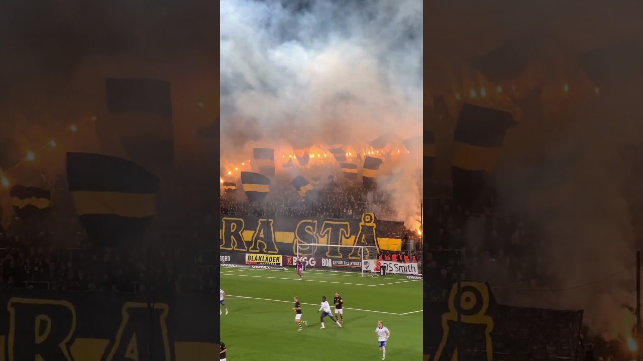 Halvtidstifo från AIK #aik #ultras #tifo #norrköping