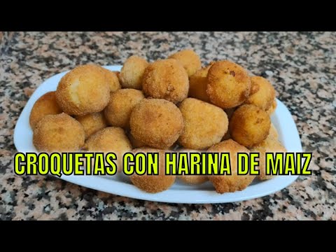 ✅CROQUETAS✅POLLO Y JAMON✅TRUCOS Y CONSEJOS✅PASO A PASO✅CON HARINA DE MAIZ✅