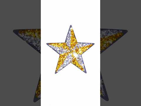 DIY glitter Christmas Star ⭐️ easy kids art #kids #christmas #star #glitter