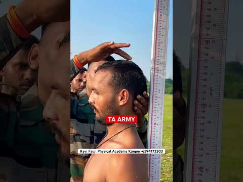 #shorts TA Army Height Measurement 160Cm #taarmyzone2bharti