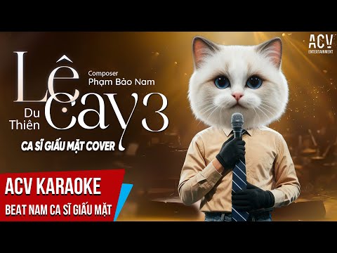 KARAOKE | LỆ CAY 3 - Du Thiên x Phạm Bảo Nam | Nam Ca Sĩ Giấu Mặt Cover | Beat Tone Nam Chuẩn
