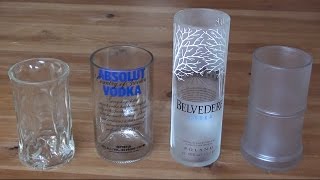 How to make a recycled drinking glass from a vodka bottle