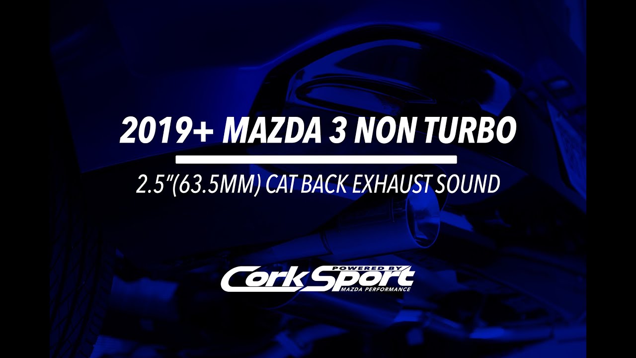 2019 Mazda 3 non turbo mid exhaust pipe