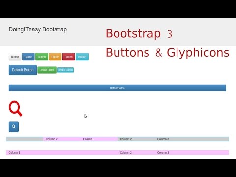 Bootstrap 3 Lesson - 2 Buttons and Glyphicons