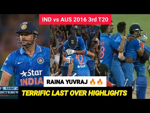 17 Runs in 6 Balls | Epic Last Over | India vs Australia 2016 | 3rd T20 Highlights | Raina Yuvraj