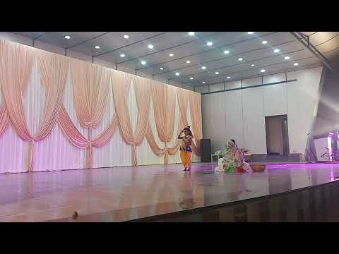 krishna lila with fruit seller by swasthika and team, ISKCON, Silvassa