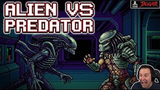 Alien Vs Predator Gameplay  (Alien/Predator/Marine)  (Atari Jaguar)  (4K)