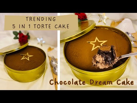 ✨ഇപ്പോഴത്തെ Trending 5 in 1 torte cake നല്ല perfect ആയി നമുക്ക് ഉണ്ടാക്കാം | Chocolate dream cake.
