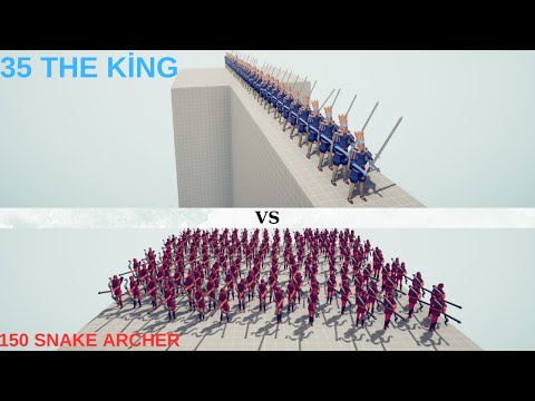 150 Snake Archer VS 35 The King/Totally Accurate Battle Simulator