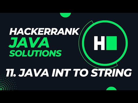 Day 11 Java Int To String Hindi Hackerrank Java Solutions