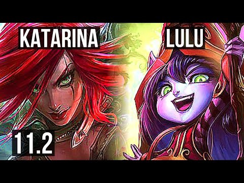 KATARINA vs LULU (MID) | Rank 1 Kata, 5/1/7, 1200+ games, 1.8M mastery | BR Grandmaster | v11.2