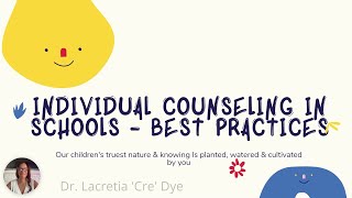 School Counseling Advisory Council Videos - Individual Counseling In Schools, Best Practices