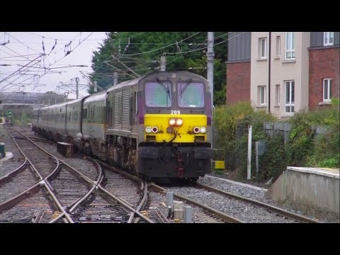 NIR Class 201 (209) + Enterprise passing through Howth Junction station
