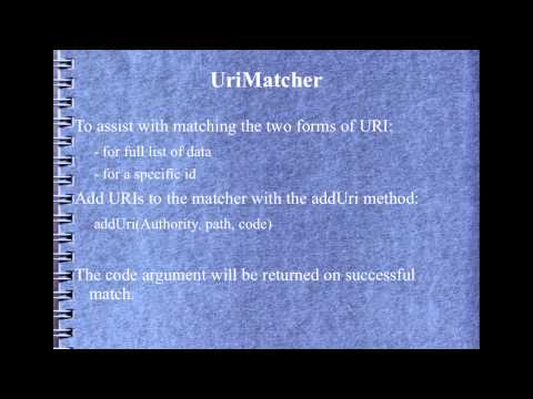 Android Development Course Chapter 18 Content Provider Discussion
