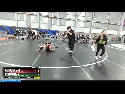 97 Lbs Cons. Round 3 - Caleb Clemans, FordDynastyWrestlingClub Vs Owen McLean, Deer Park Ironman W