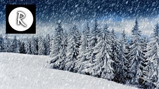 Sleep Music with Snow Falling Peacefully in the Mountains - Relaxing Music Video for Sleeping