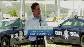 LA SUMA DE ESFUERZOS PERMITIÓ LA LIBERACIÓN DE LA CASETA GARABITOS DE LA SÚPER CARRETERA DURANGO – M